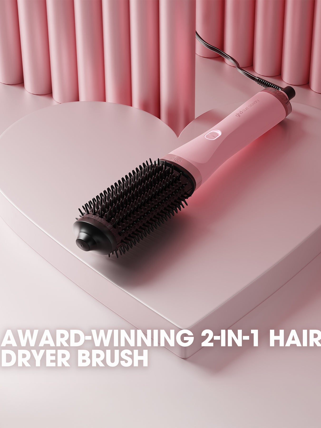 Duet Blowdry Limited Edition Hair Dryer Brush Dusted Pink