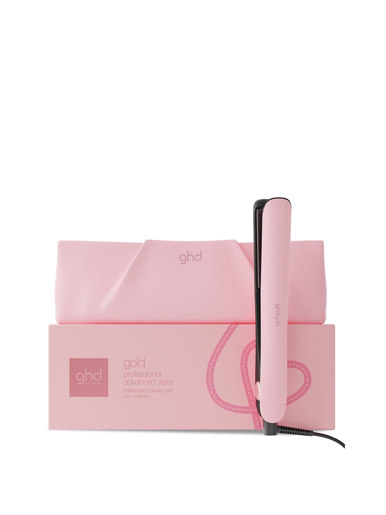 Gold Limited Edition Hair Straightener Dusted Pink