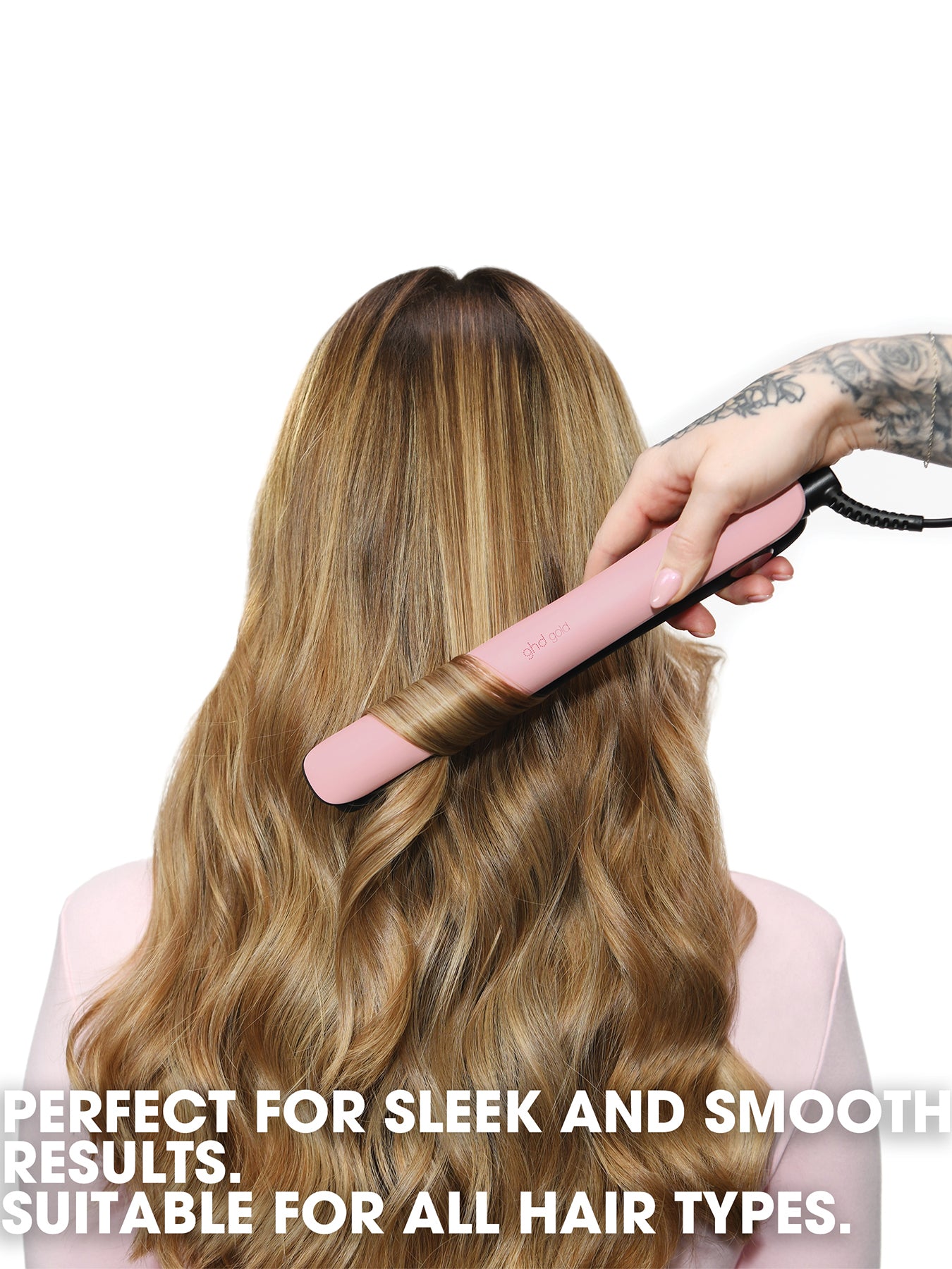 Gold Limited Edition Hair Straightener Dusted Pink
