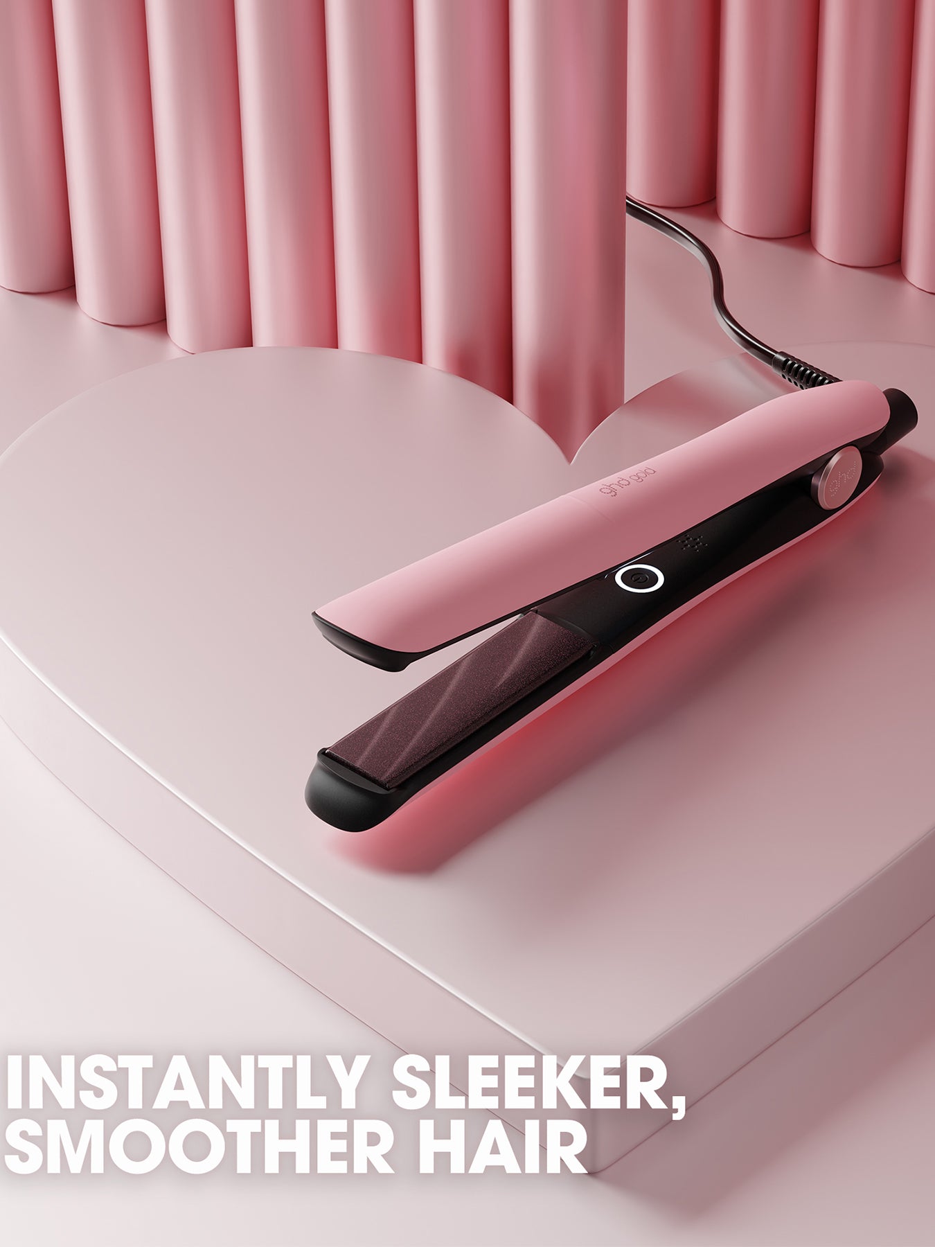 Gold Limited Edition Hair Straightener Dusted Pink