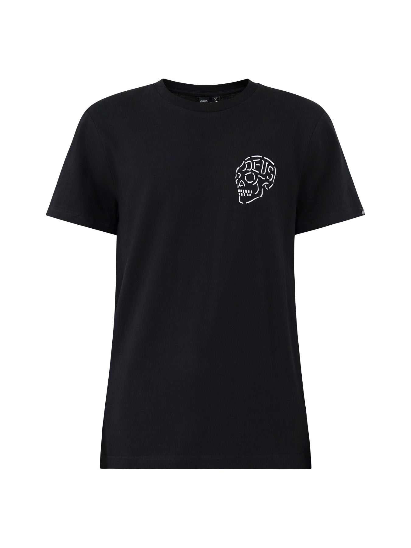 Organic Cotton Venice Skull T-Shirt - Black