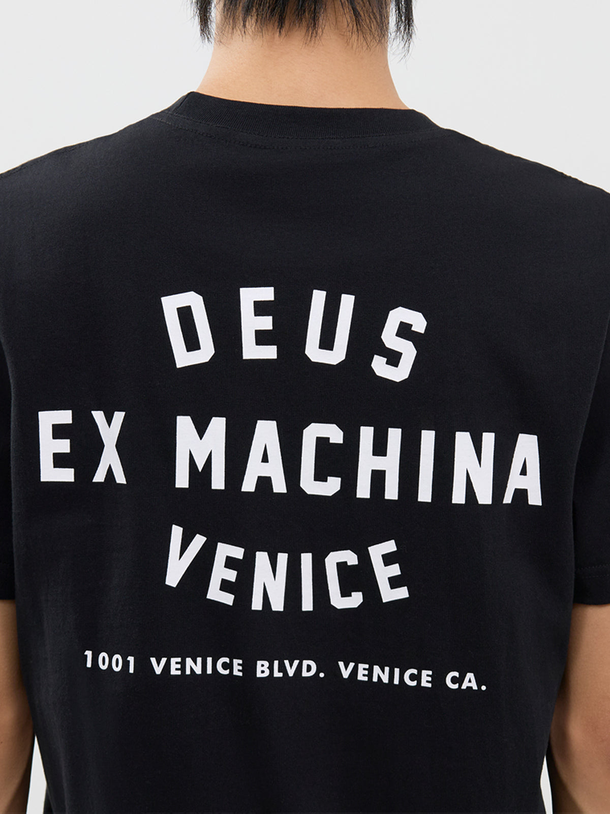 Organic Cotton Venice Skull T-Shirt - Black