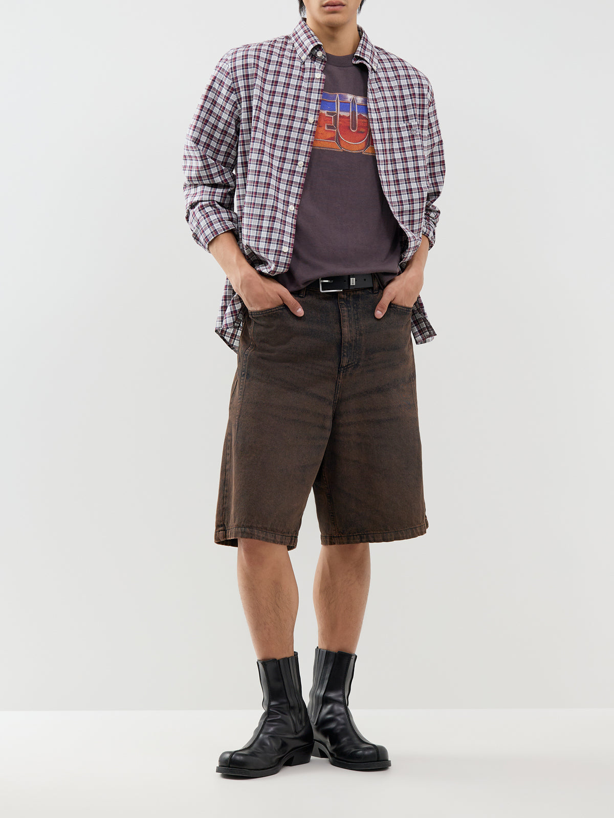 Recycled Cotton Blend Desert Rambler T-Shirt - Anthracite Grey