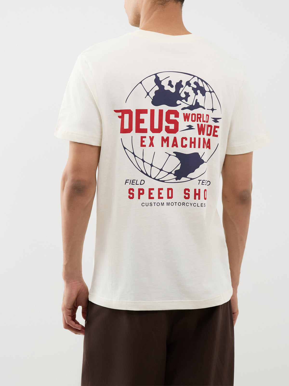 Global Spark Recycled Cotton Blend T-Shirt - Vintage White