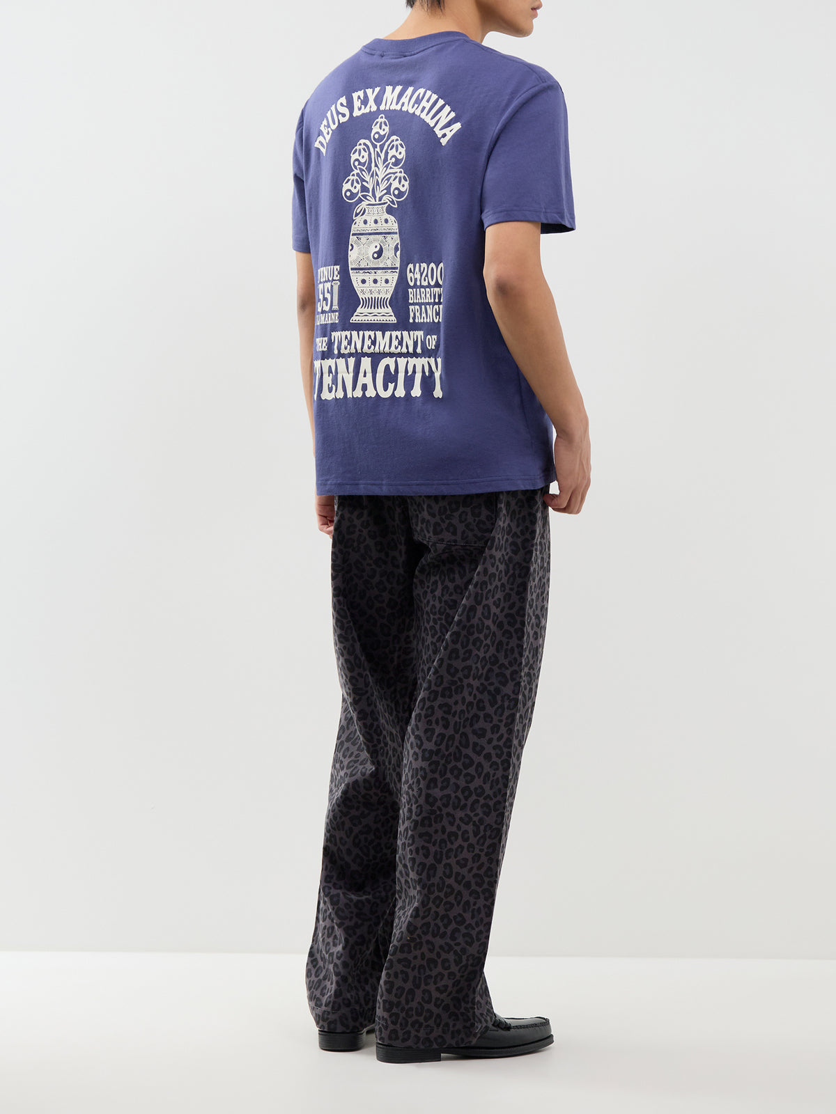 Recycled Cotton Blend Biarritz Ceramic T-Shirt - Mechanic Blue