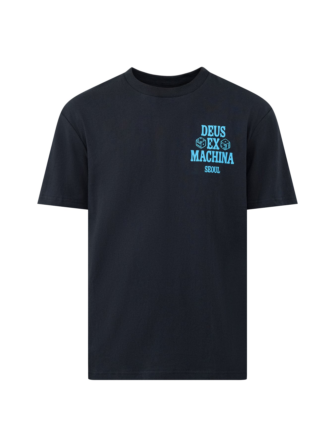 Recycled Cotton Blend Seoul Ceramic T-Shirt - Black