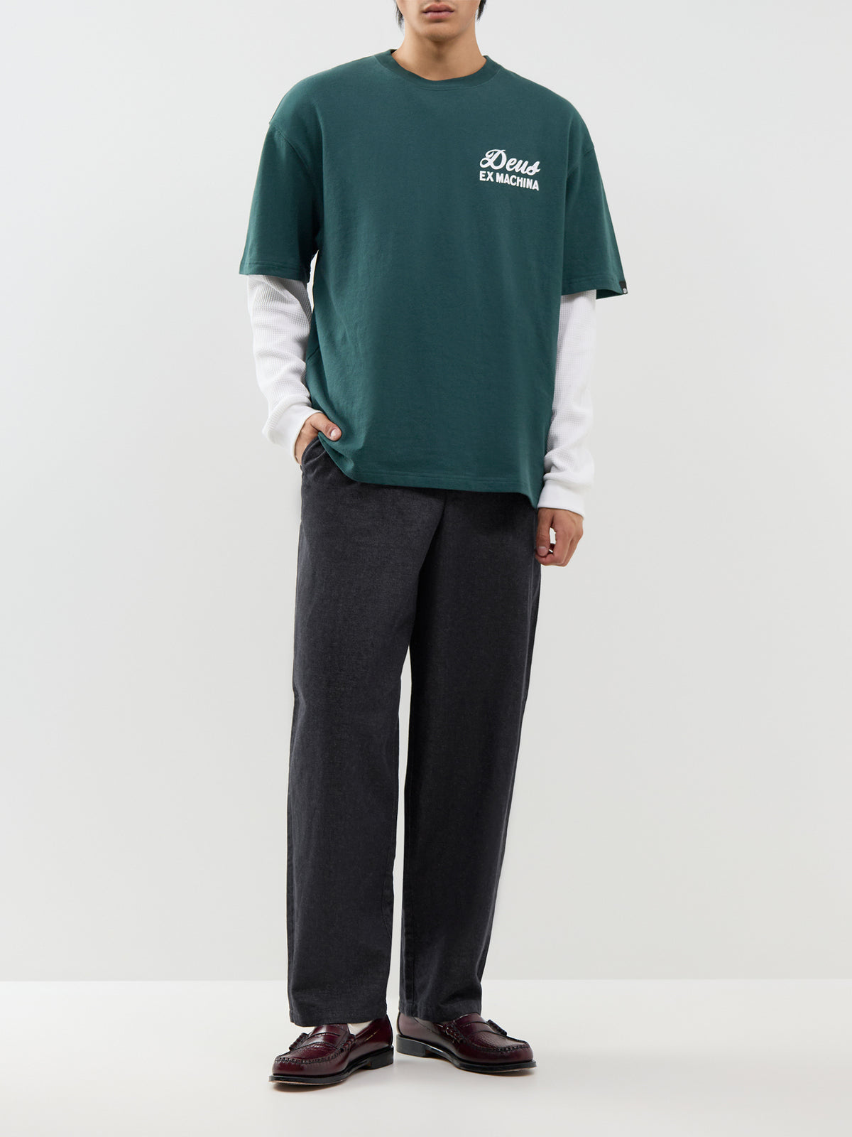 Recycled Cotton Biarritz Sign T-Shirt - Racing Green