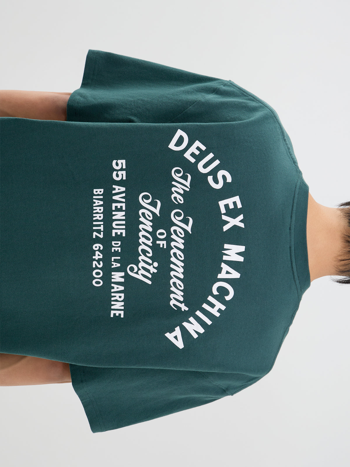 Recycled Cotton Biarritz Sign T-Shirt - Racing Green