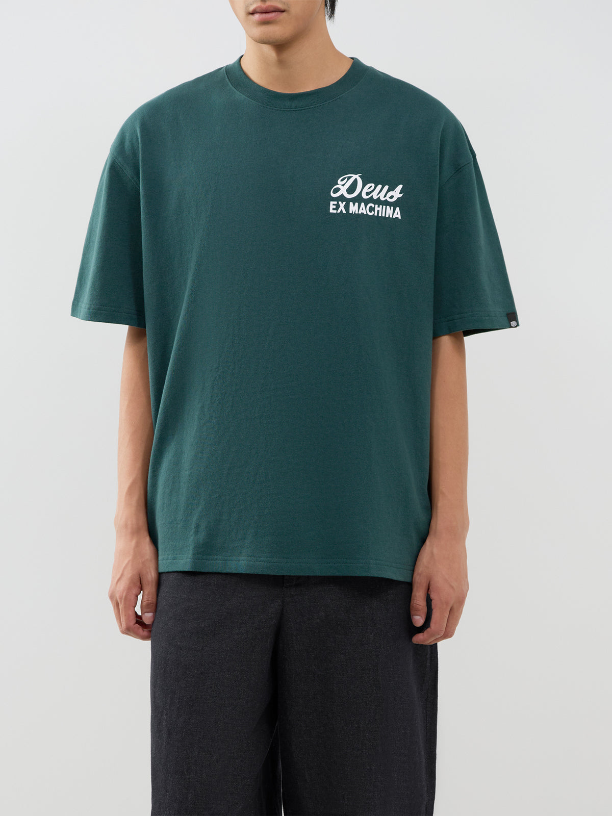 Recycled Cotton Biarritz Sign T-Shirt - Racing Green