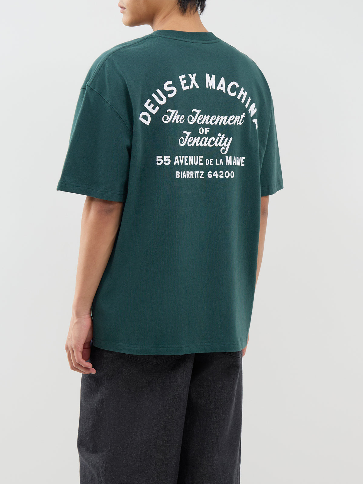 Recycled Cotton Biarritz Sign T-Shirt - Racing Green