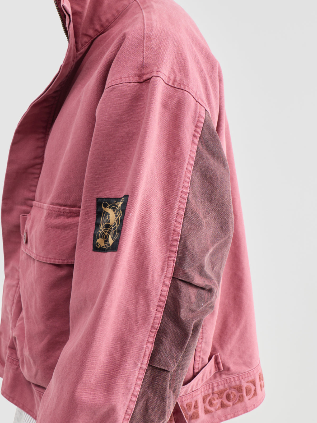 Common State Cotton Jacket - Overdyed Red