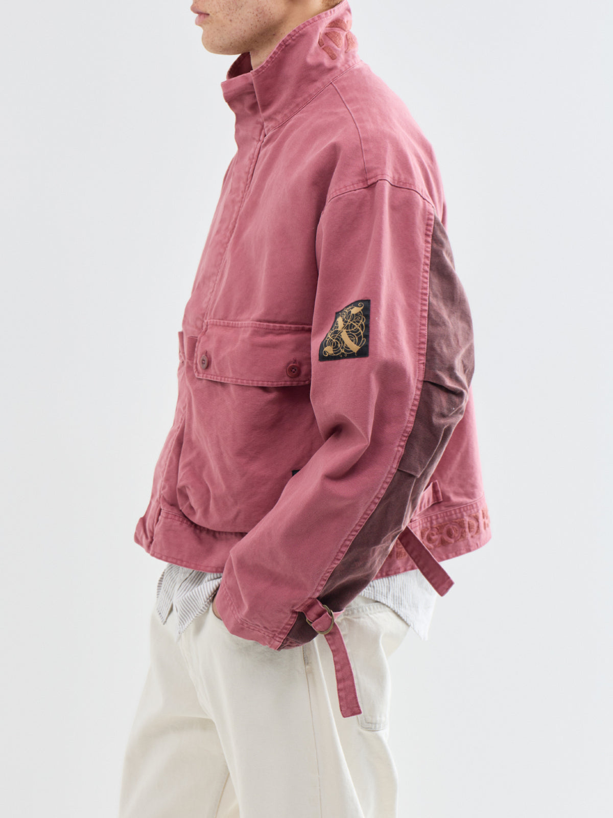 Common State Cotton Jacket - Overdyed Red