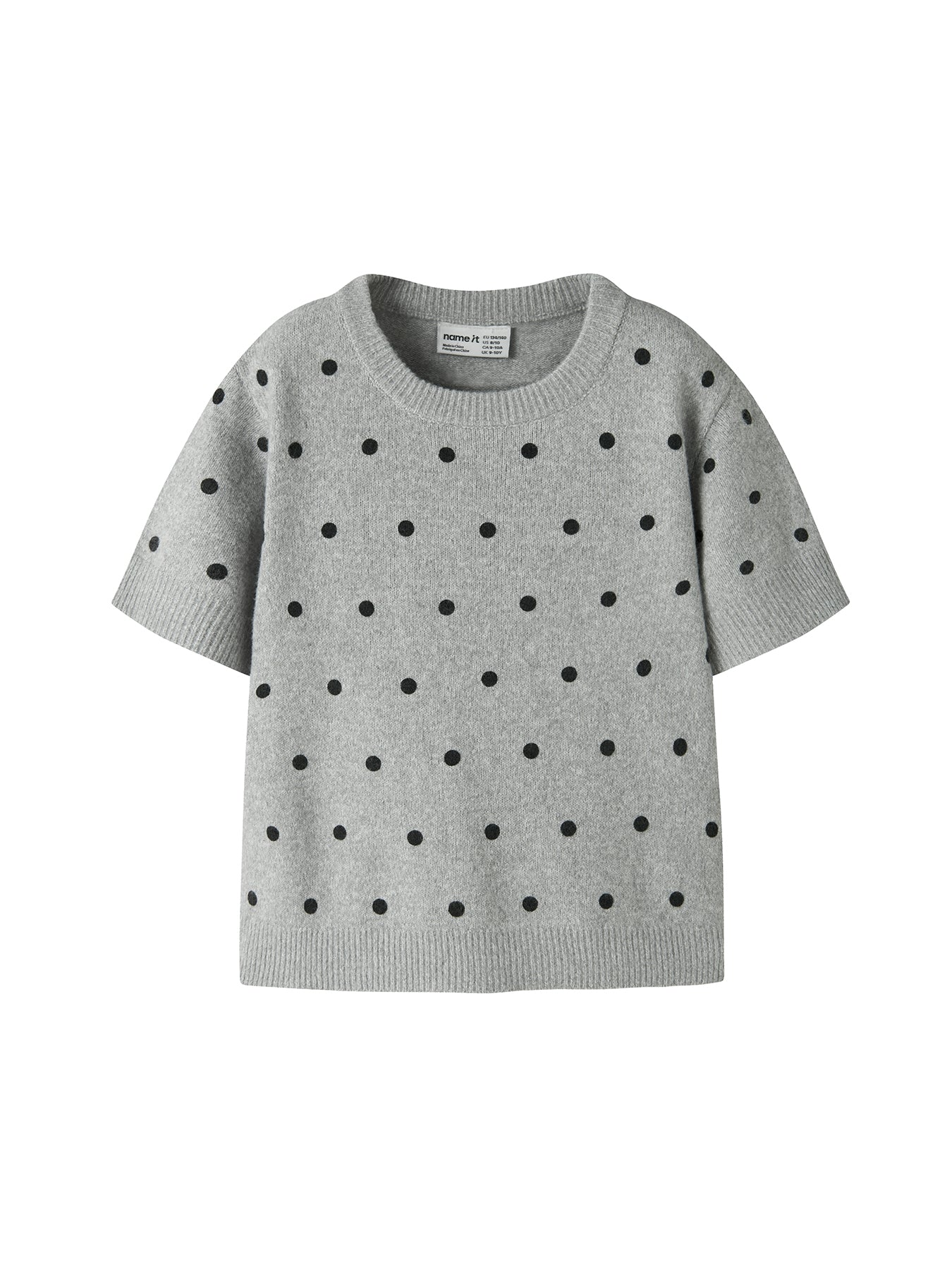 Nalani Recycled Polyester-Blend Knit Top Grey