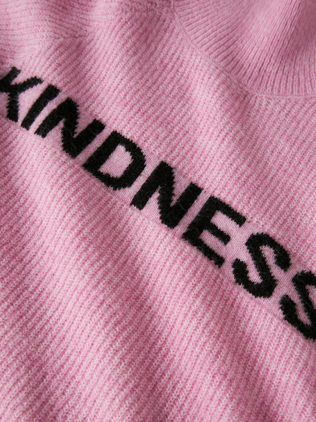 Nevah Long-Sleeved Knitted Jumper - Begonia Pink