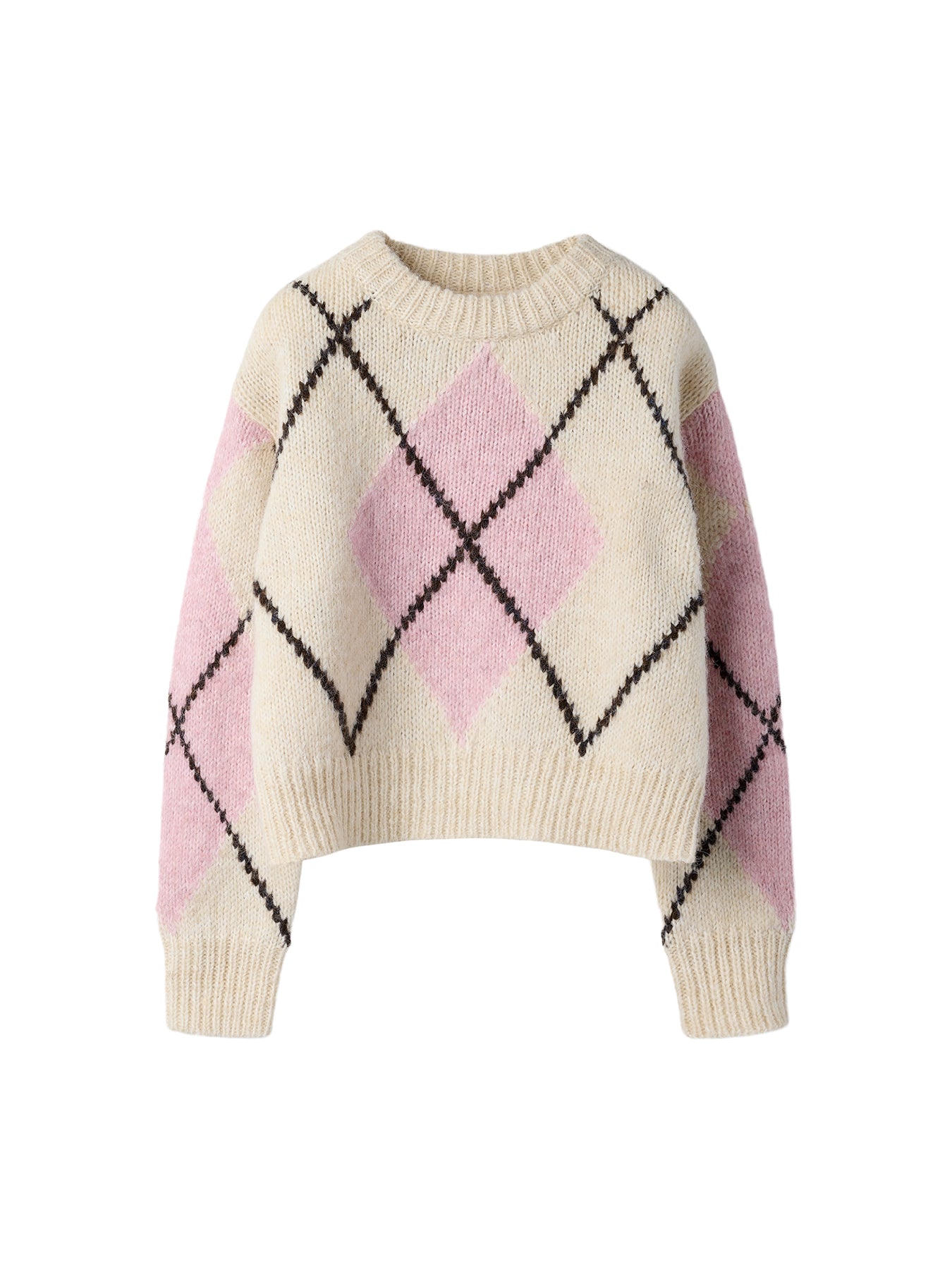 Noreen Recycled Polyester-Blend Knitted Jumper Cream