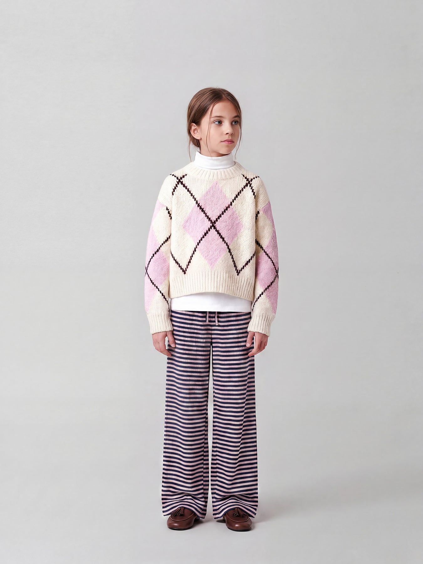 Noreen Recycled Polyester-Blend Knitted Jumper Cream