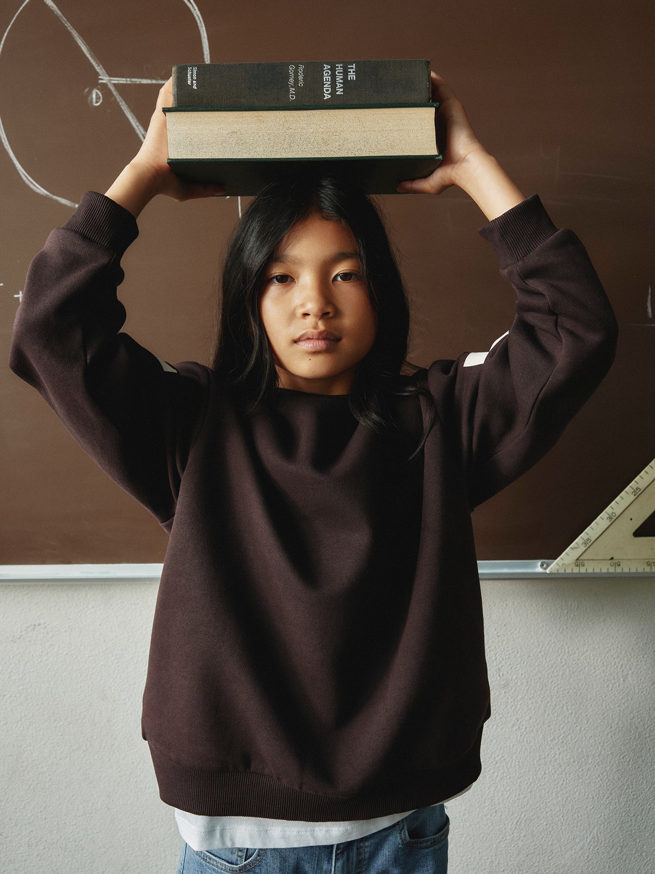 Nokki Organic Cotton-Blend Sweatshirt Brown