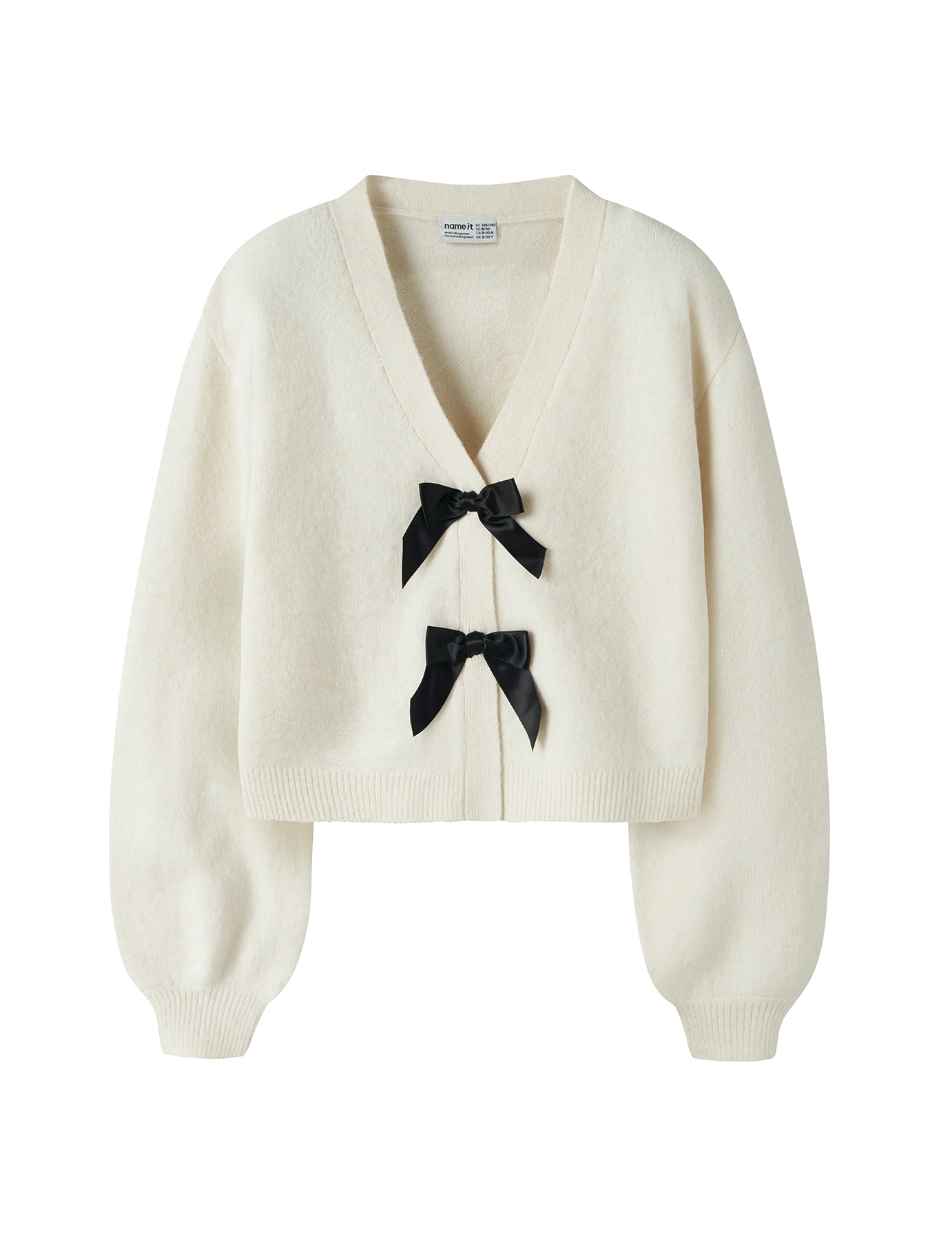 Rina Recycled Polyester-Blend Knitted Cardigan White