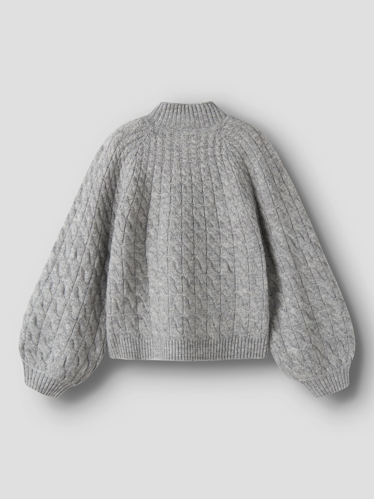 Knitted Sweatshirt – Grey Melange