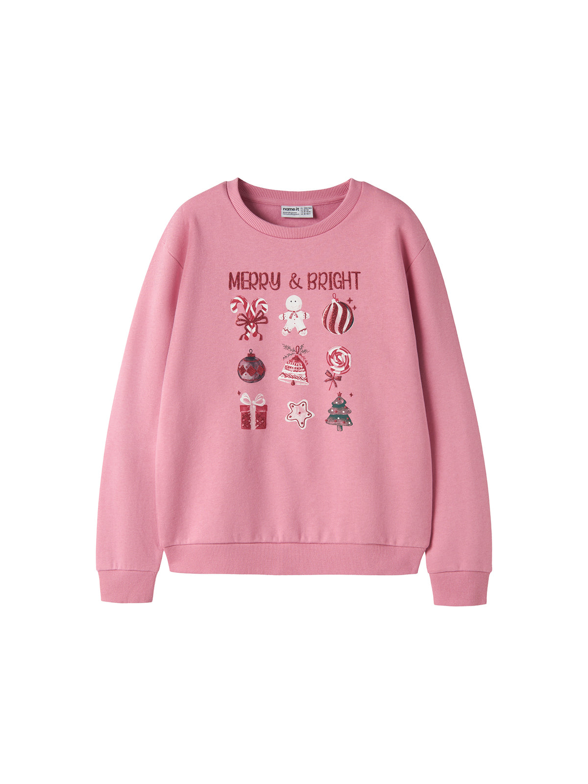 Ambam Organic Cotton Long-Sleeved Sweatshirt - Wild Rose