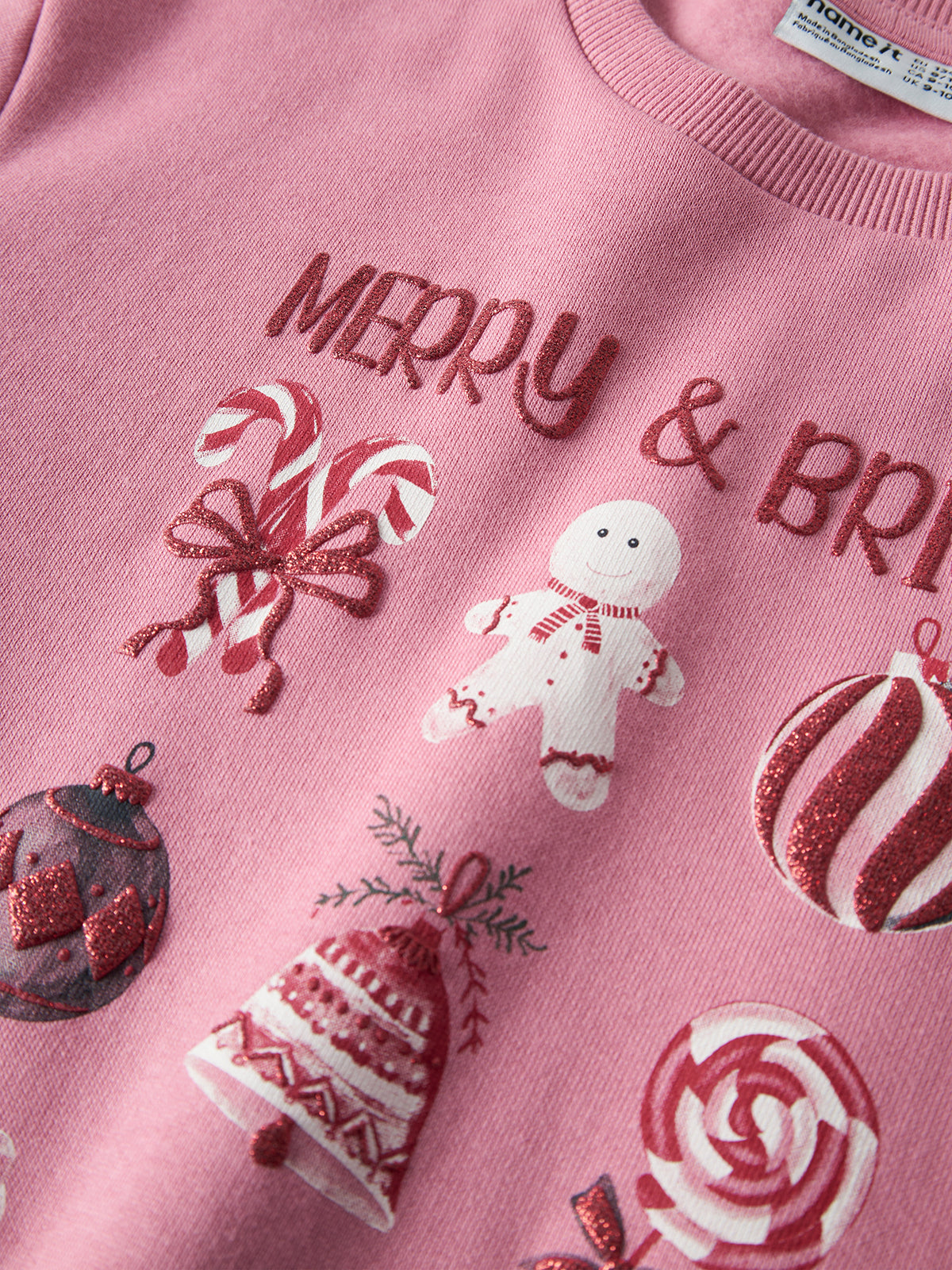 Ambam Organic Cotton Long-Sleeved Sweatshirt - Wild Rose