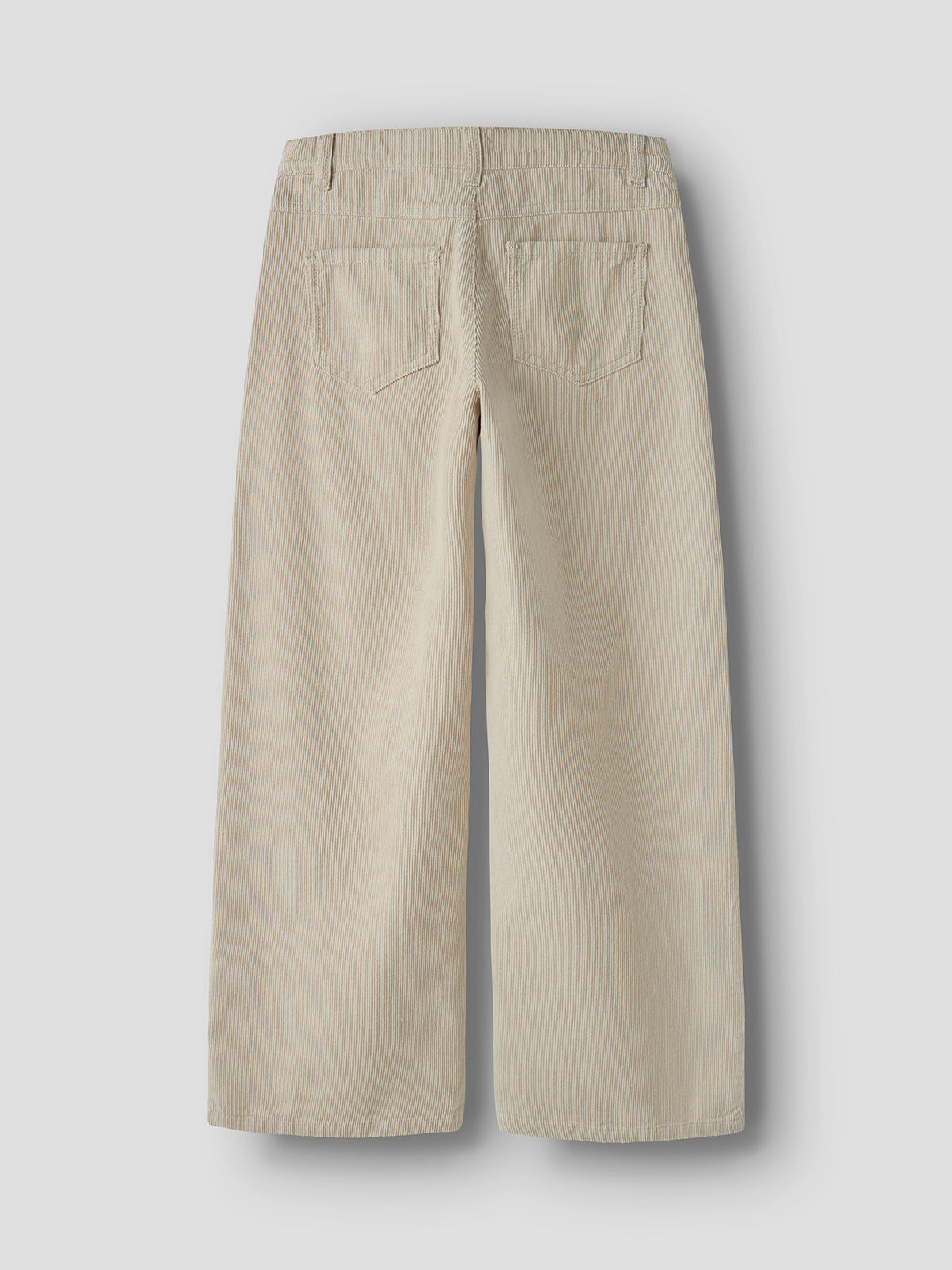 Wide-Leg Cord Trousers – Oatmeal