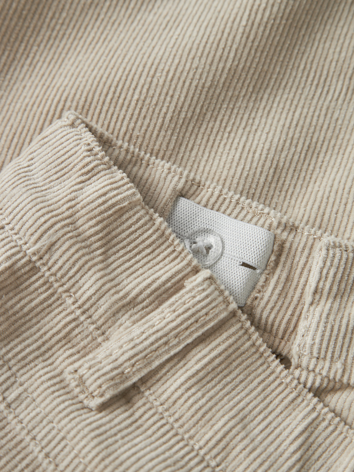 Wide-Leg Cord Trousers – Oatmeal
