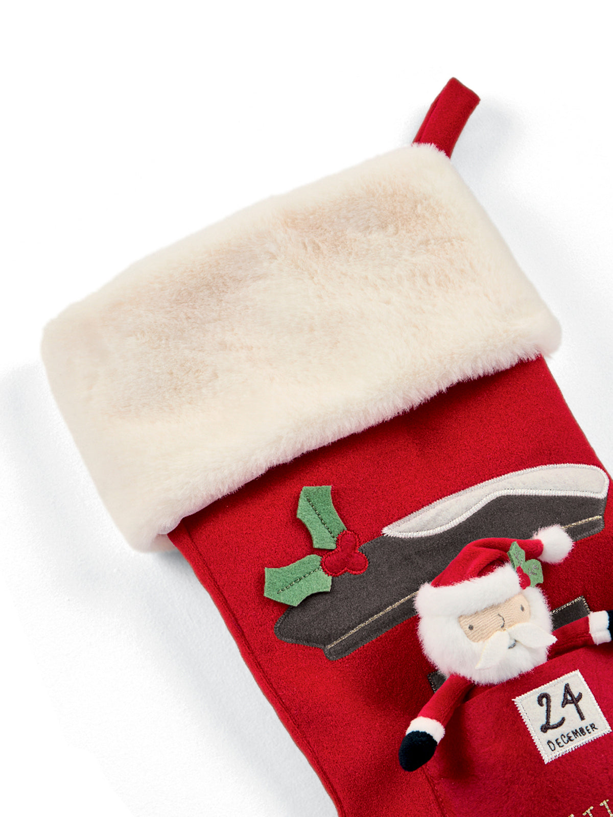 Large Santa Christmas Stocking - Red
