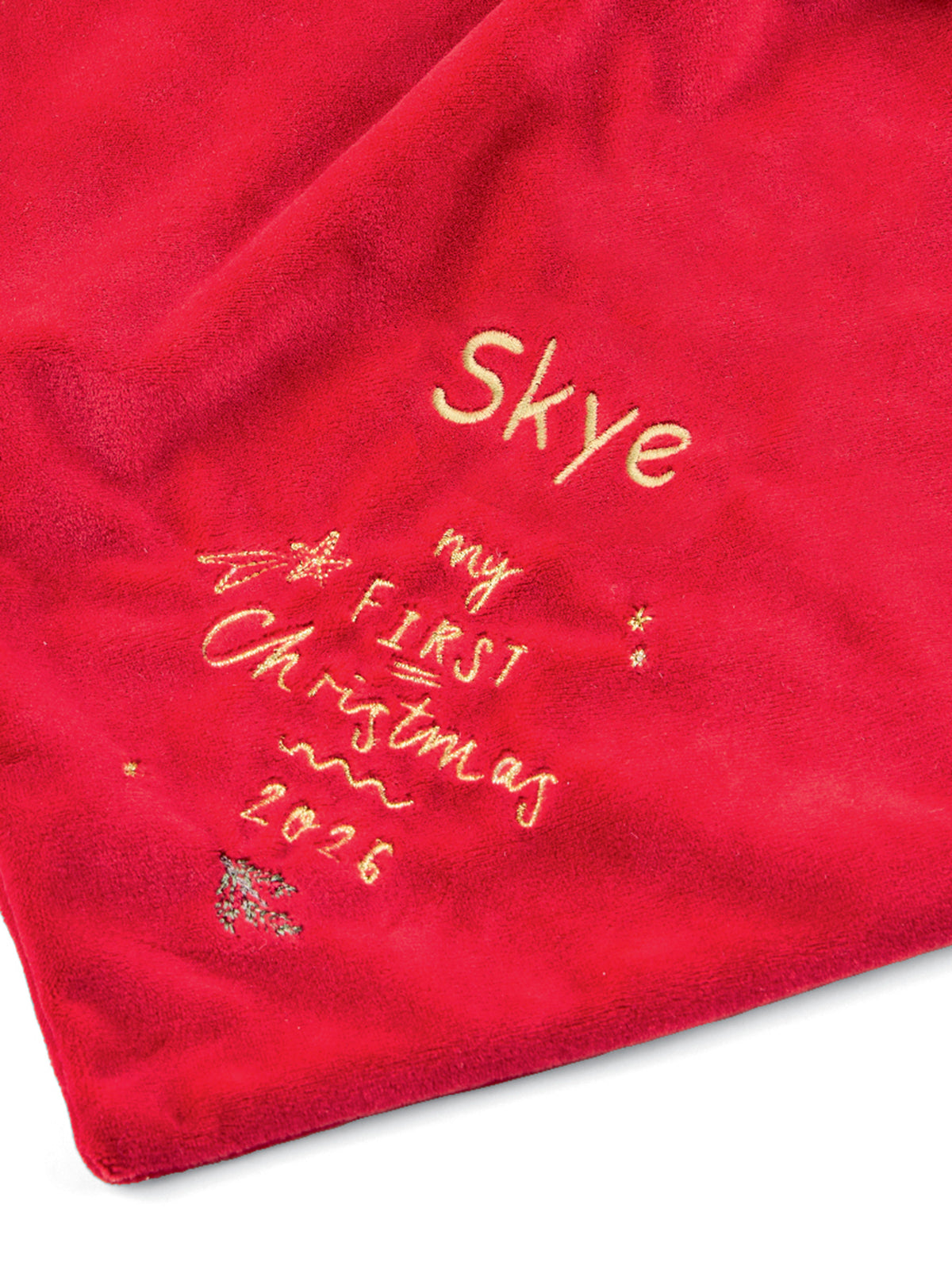 Christmas Bear Comforter - Red