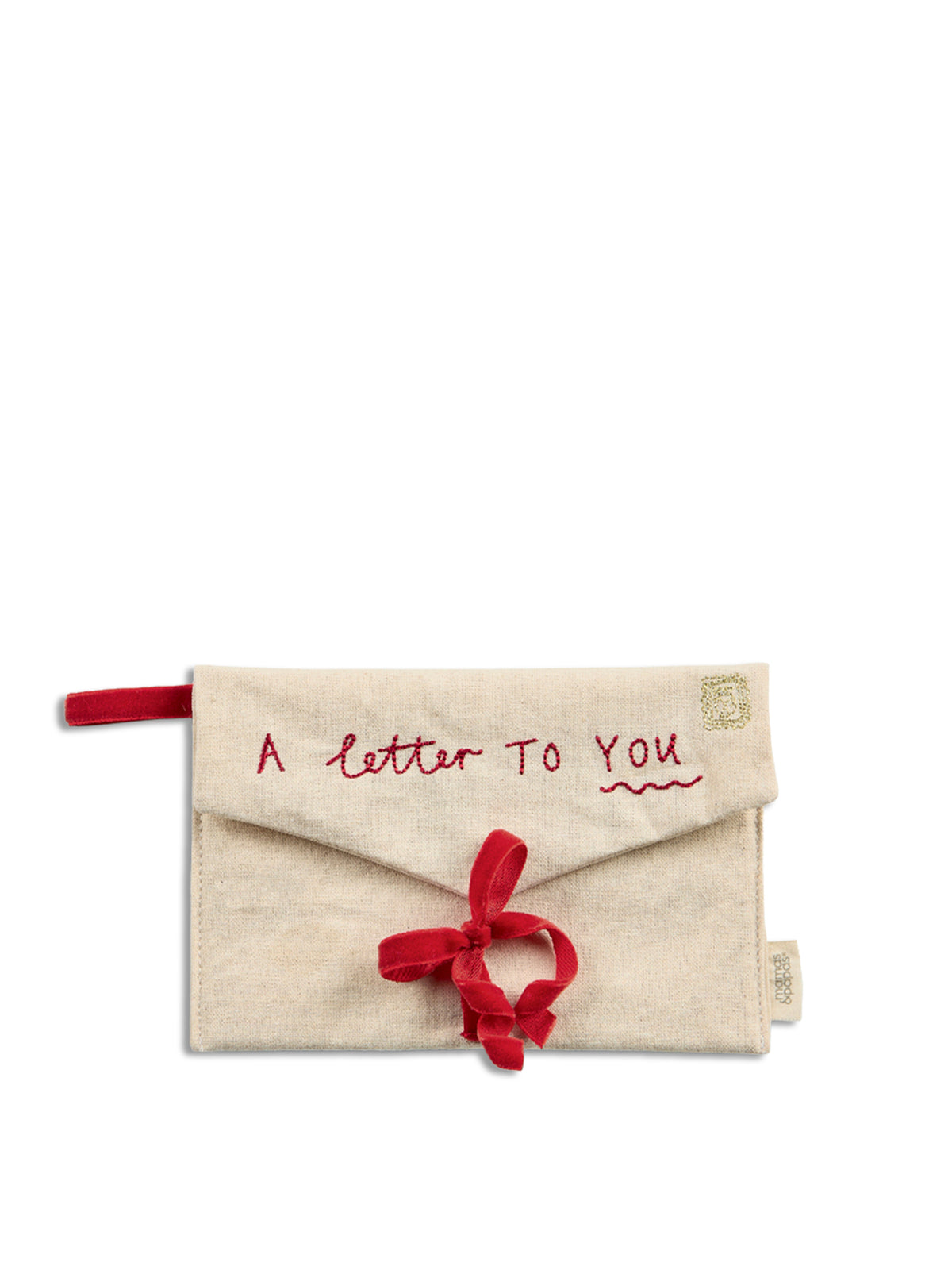 Plush Letter Christmas Hanging Decoration - White