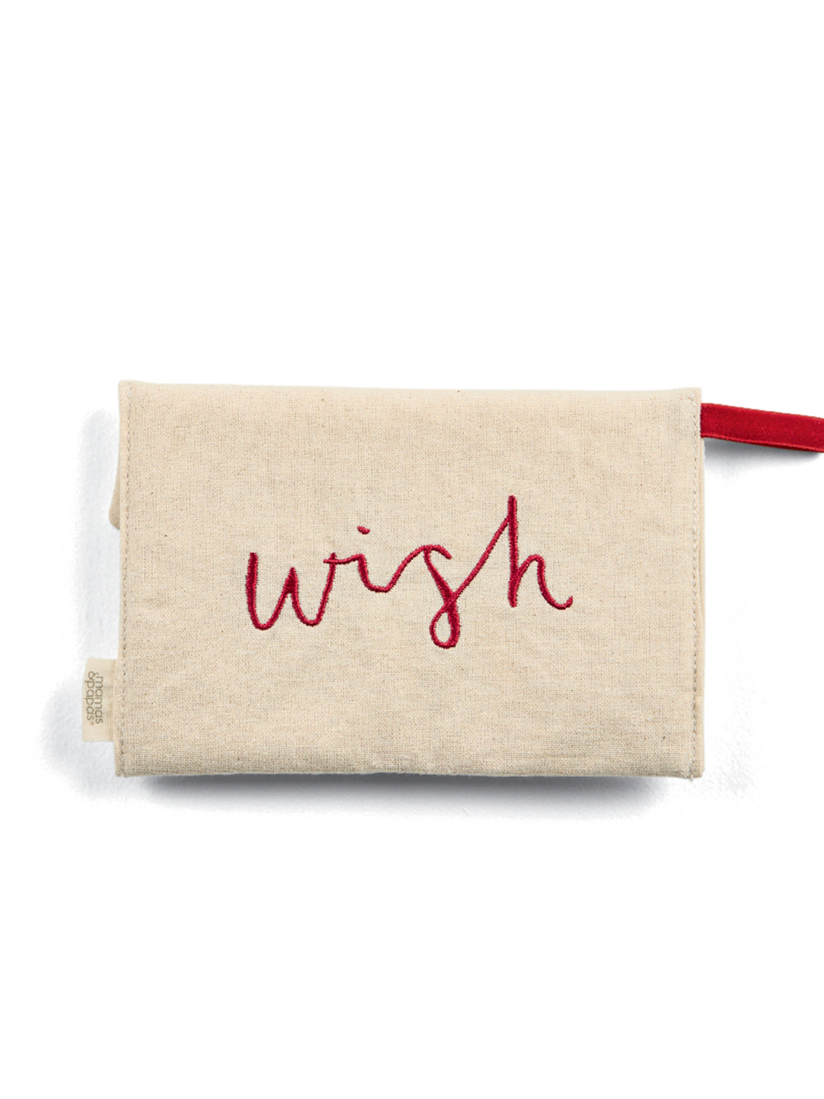 Plush Letter Christmas Hanging Decoration - White