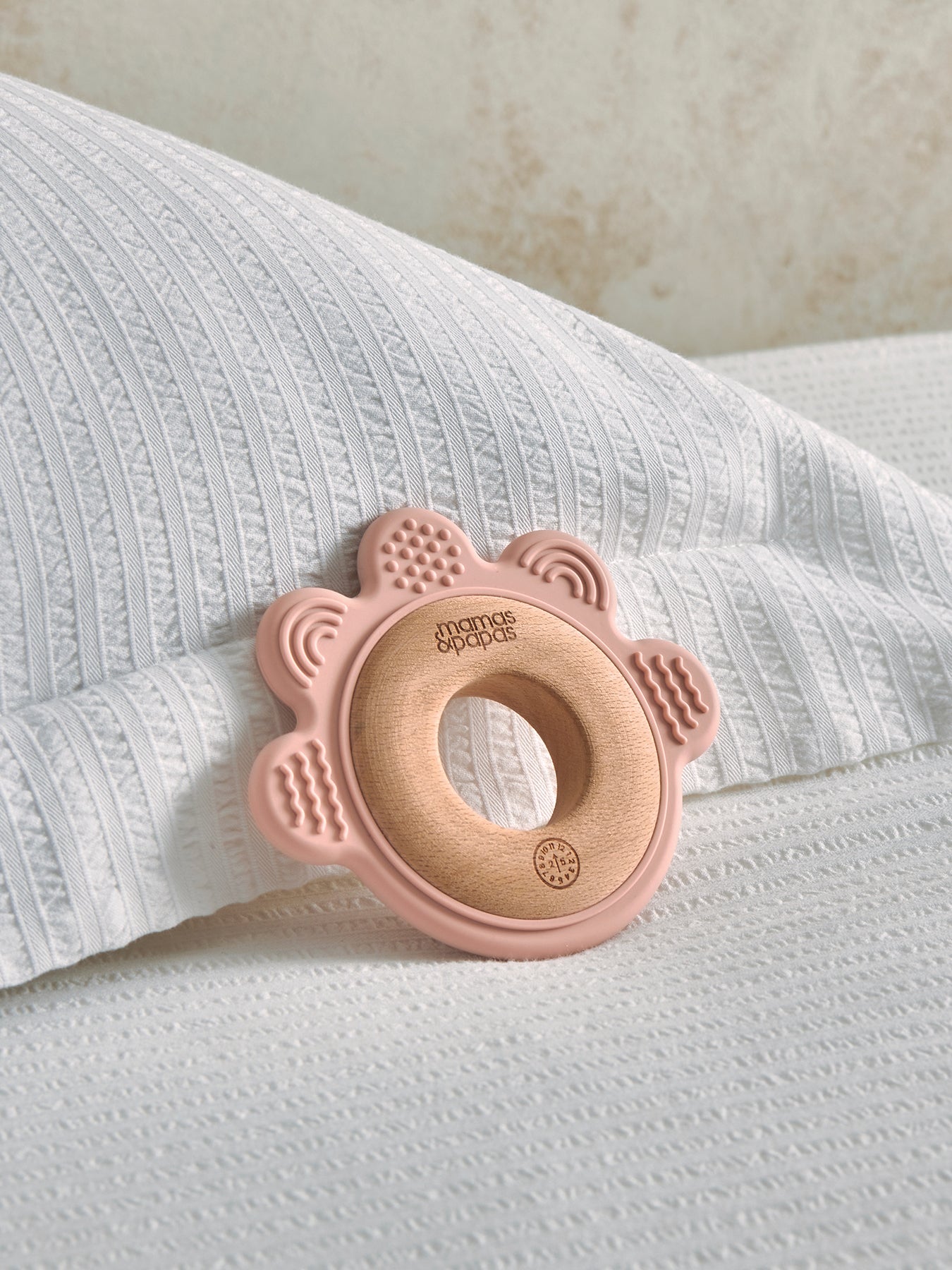 Silicone Flower Teether Pink