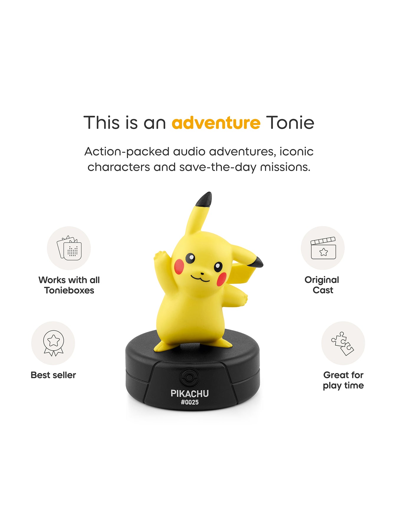 Kids' Toniebox 2 Starter Set With Pikachu Tonie Yellow