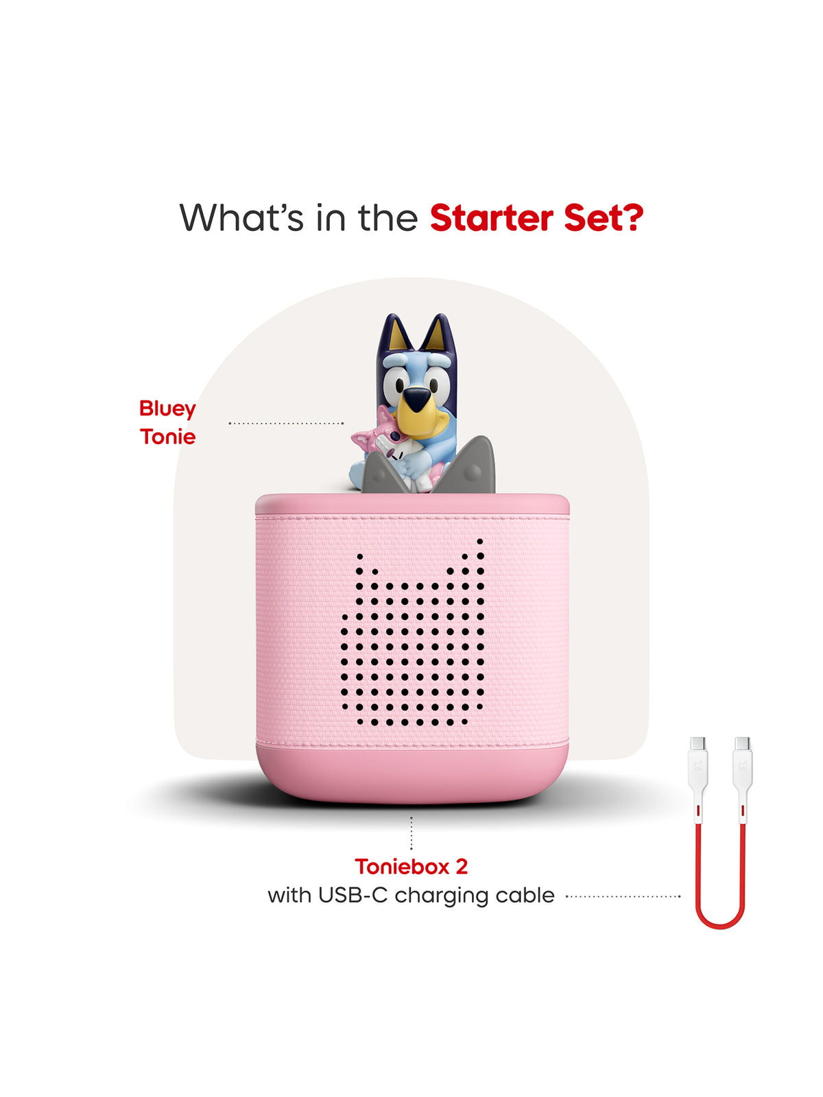 Toniebox 2 Bluey Starter Set - Cloud Pink