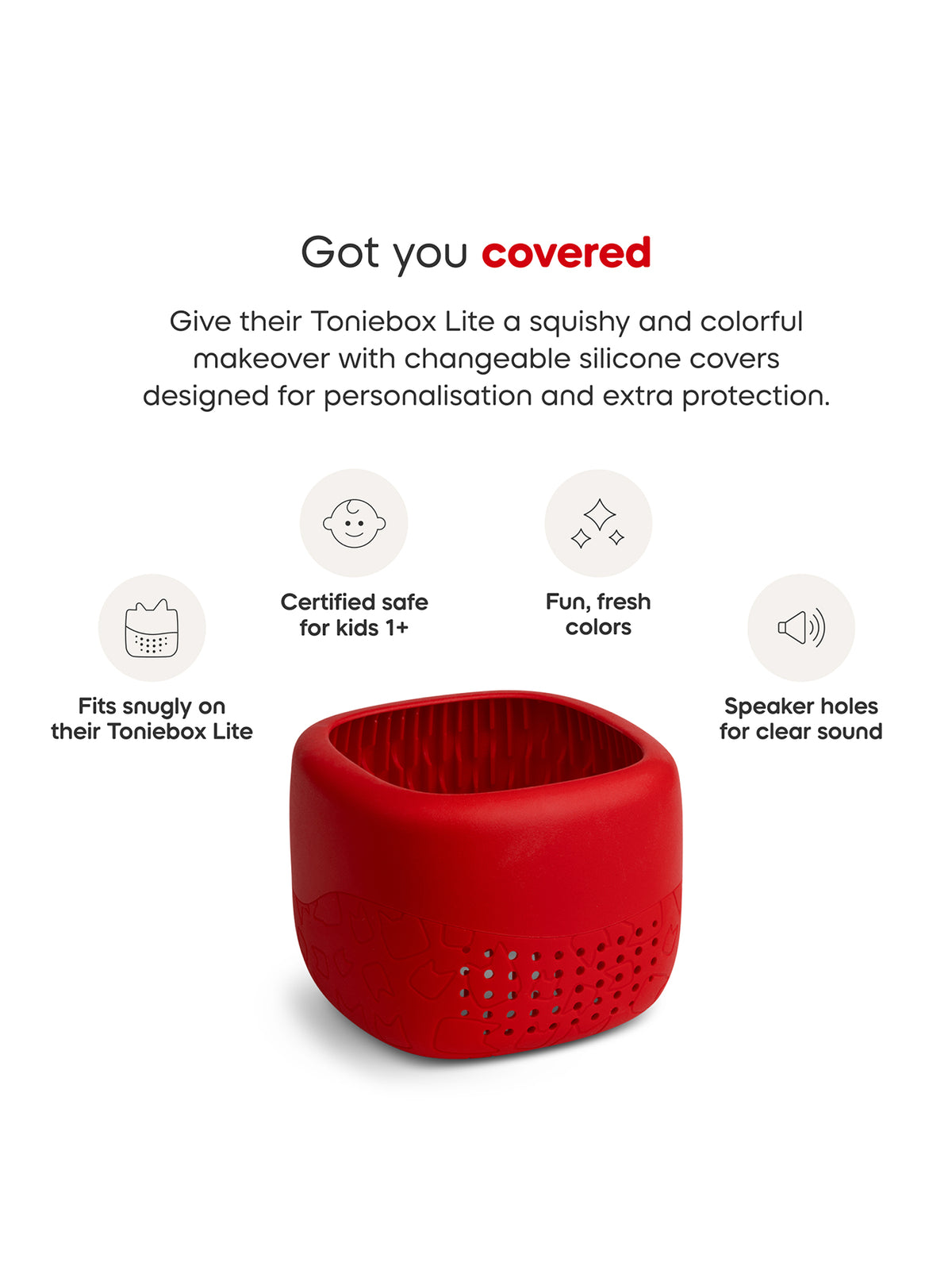 Toniebox Lite Cover - Sunset Red