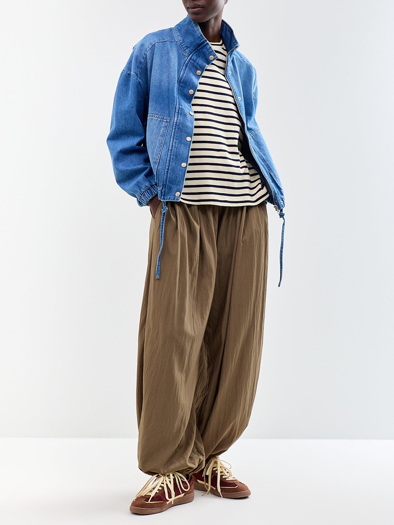 Clarke Cotton Denim Bomber Jacket