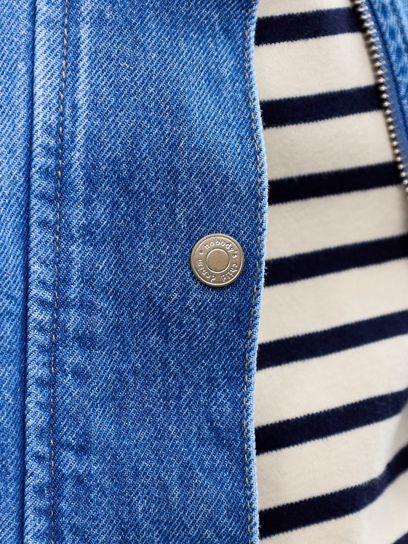 Clarke Cotton Denim Bomber Jacket