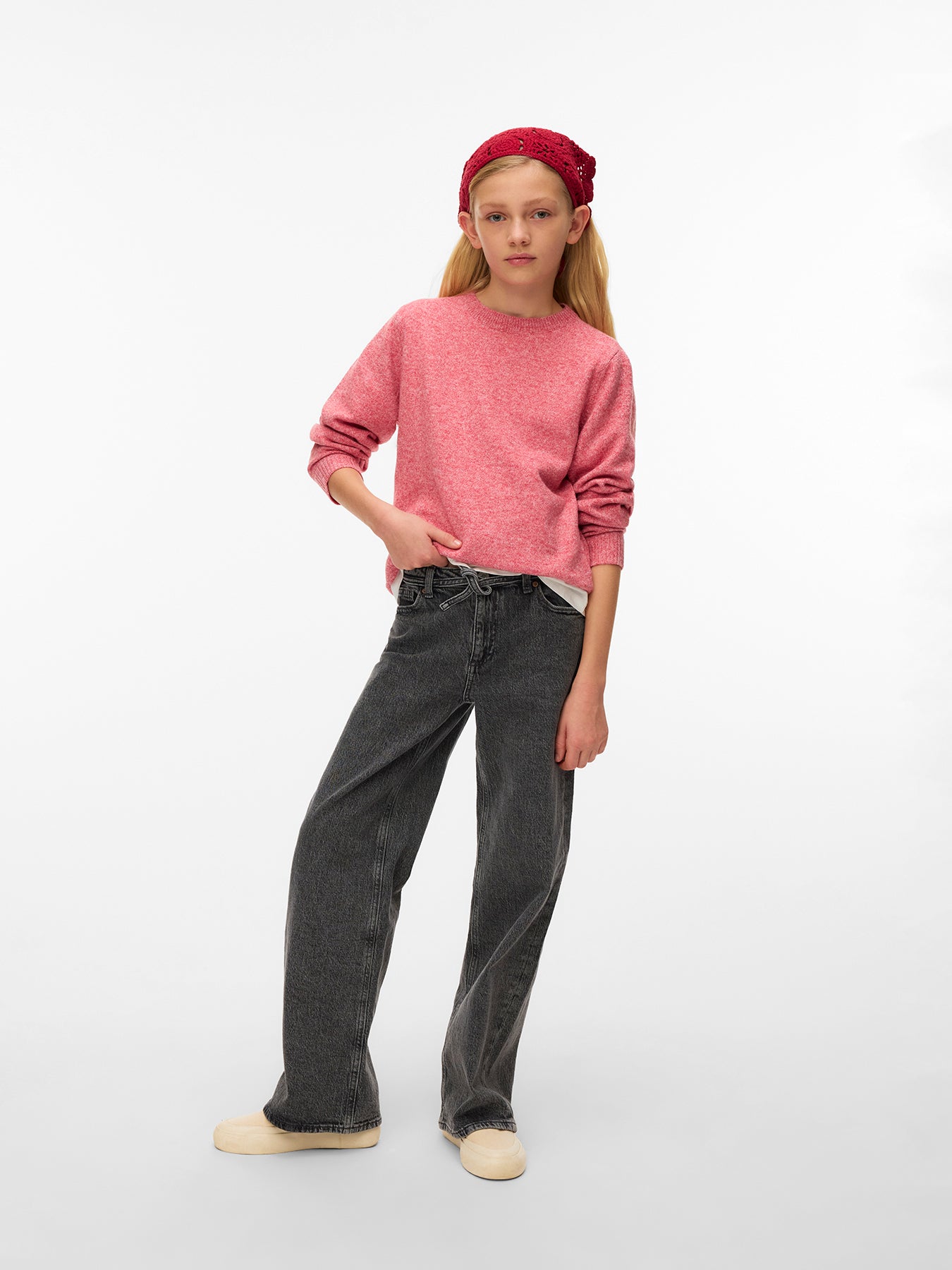 Kids' Offy Long Sleeve Blouse Pink