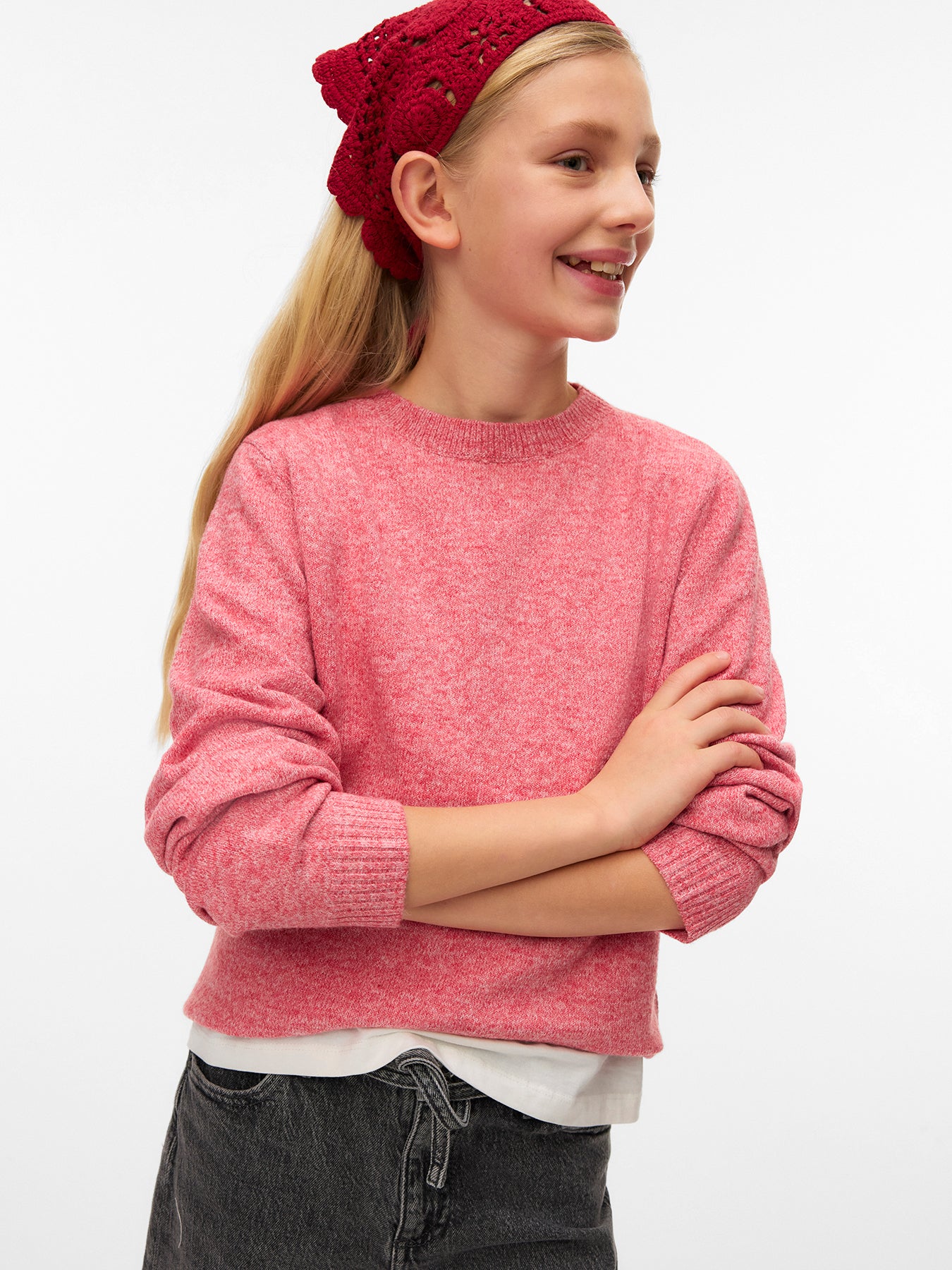 Kids' Offy Long Sleeve Blouse Pink