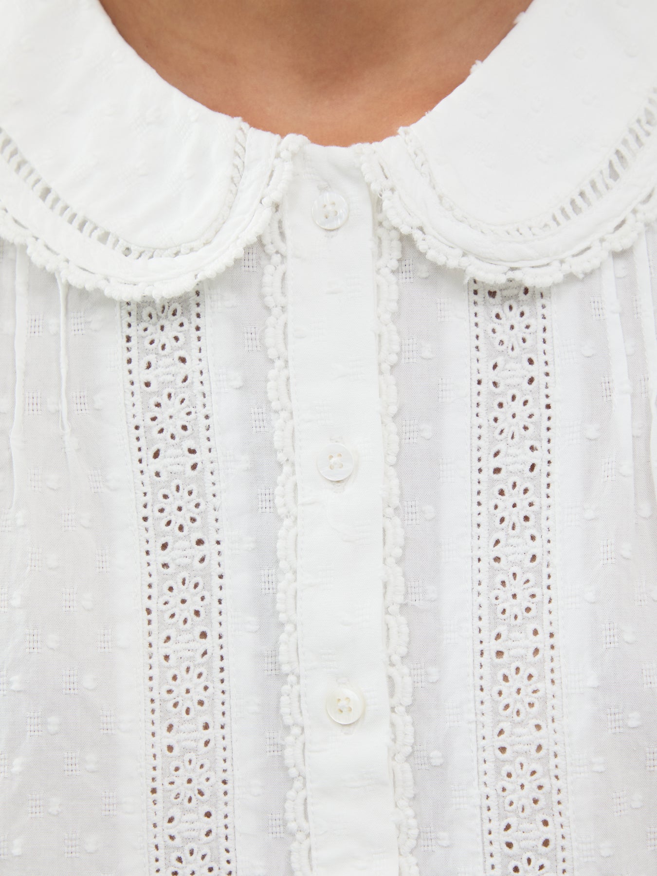 Thimbolina Trim Detail Peter Pan Blouse