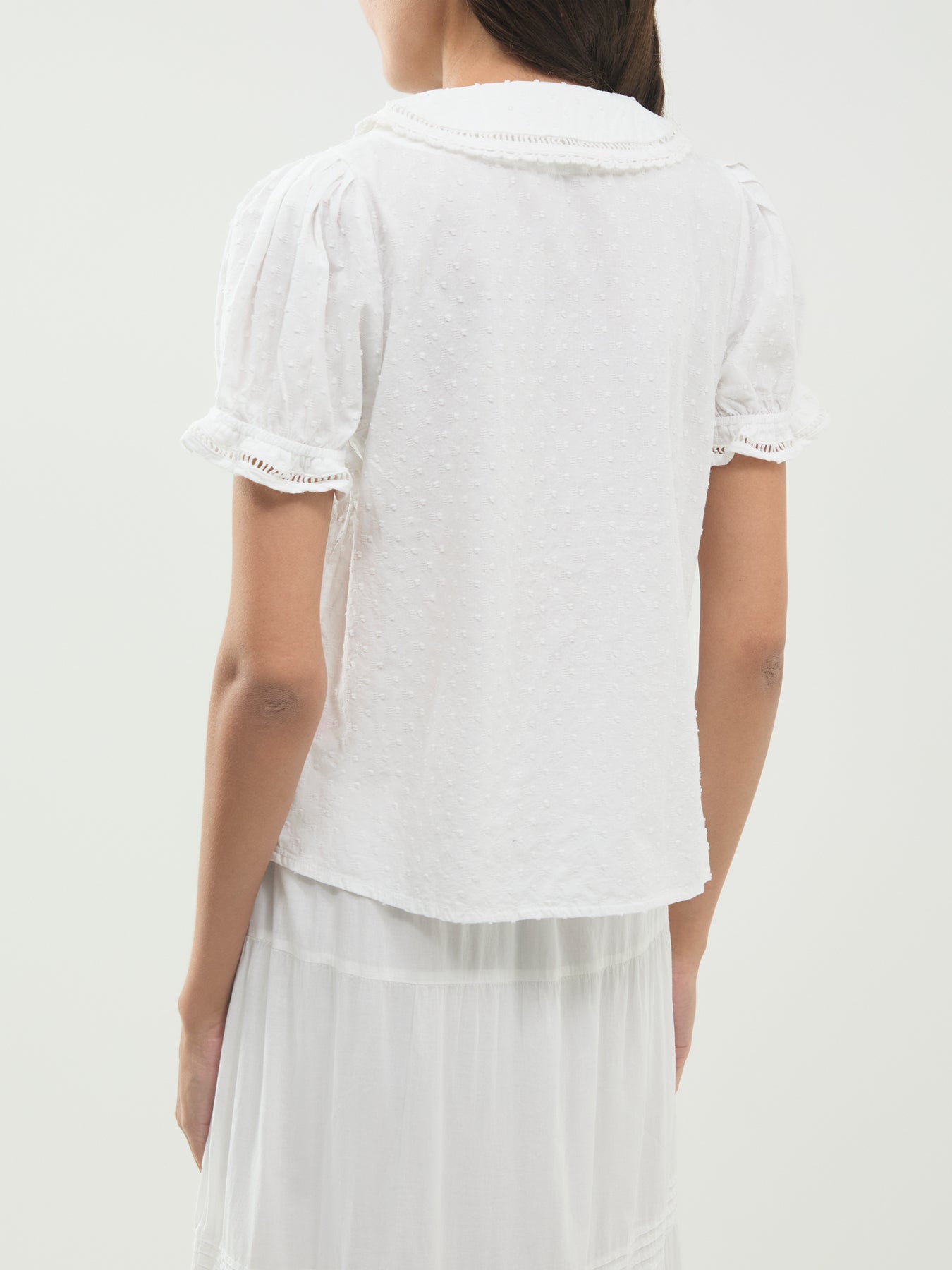 Thimbolina Trim Detail Peter Pan Blouse