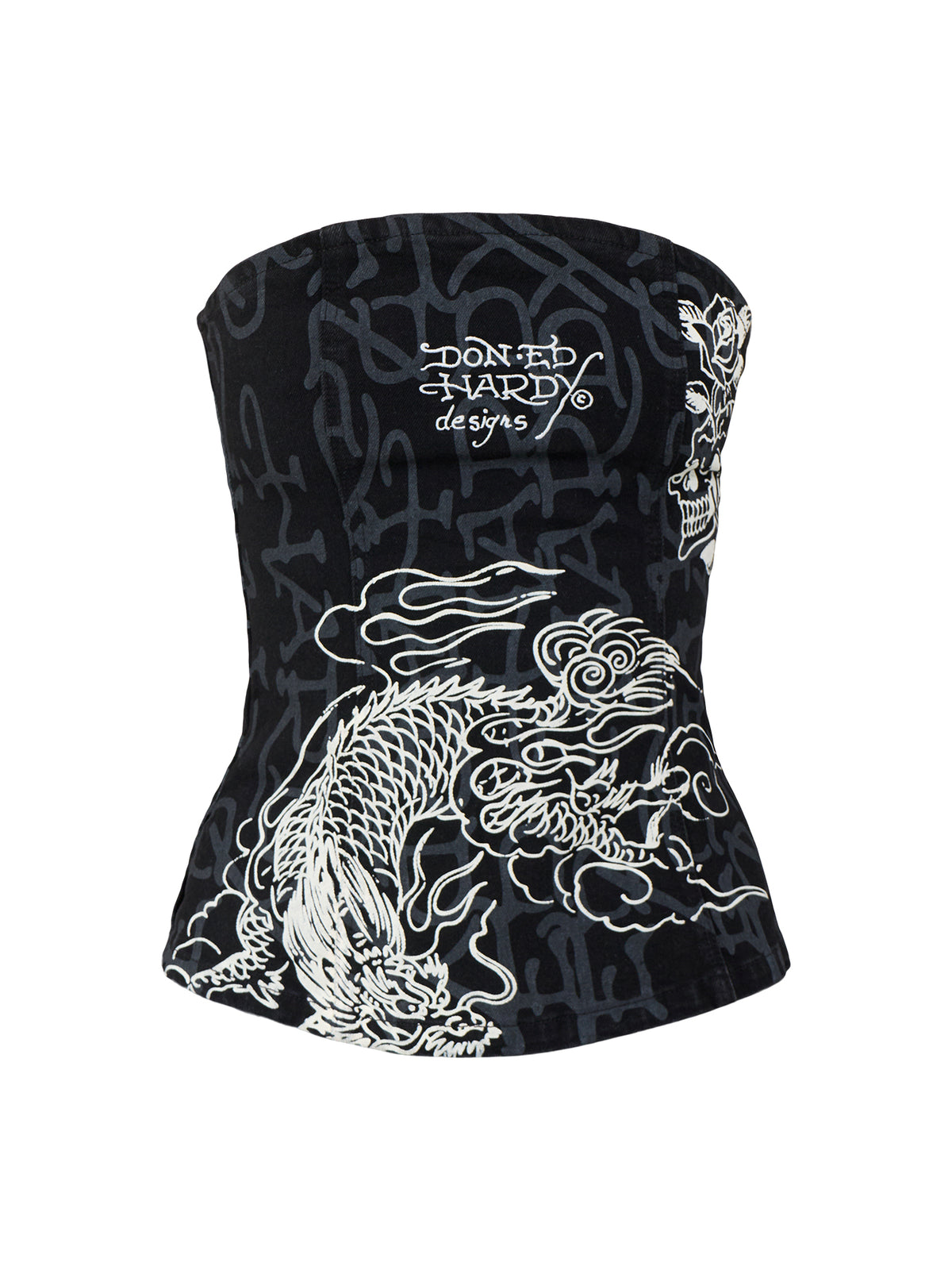 Monogram Dragon Denim Corset