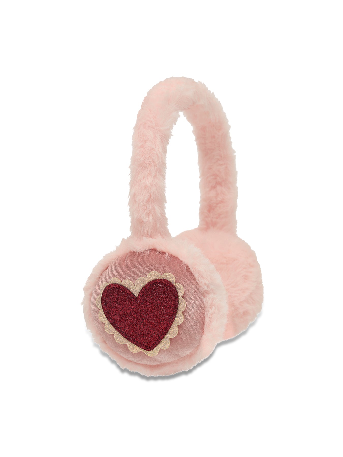 Kids Dreamy Heart Earmuffs Pink