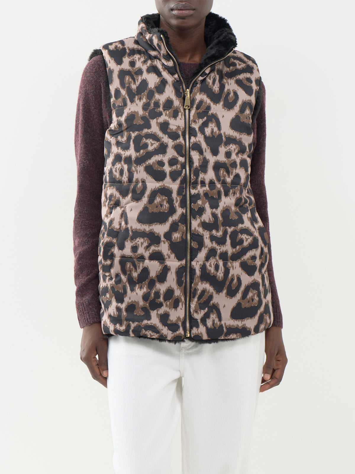 Leopard Reversible Faux Fur Gilet