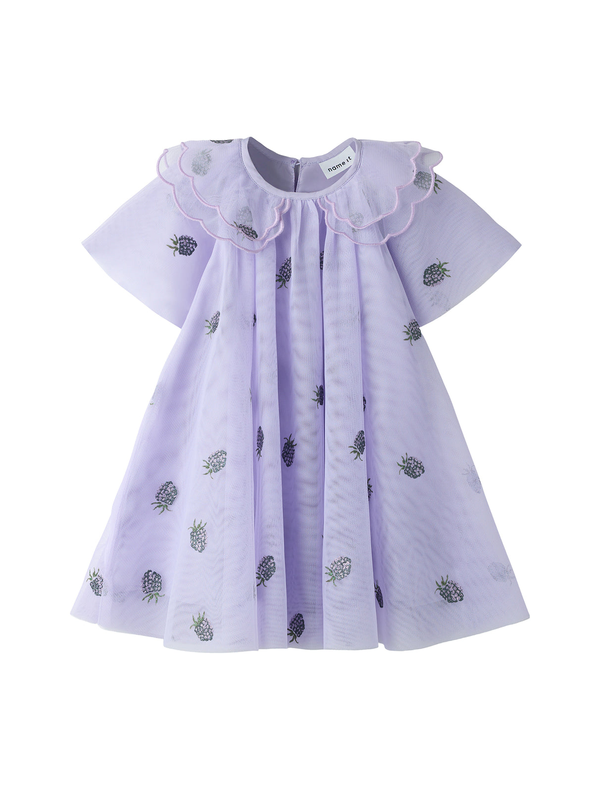 Recycled Olin Short-Sleeved Tulle Dress