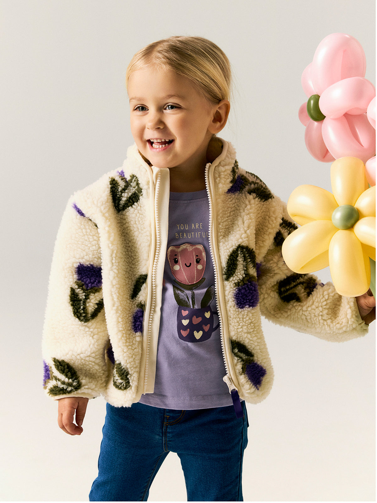 Recycled Teddy Nelda Cardigan