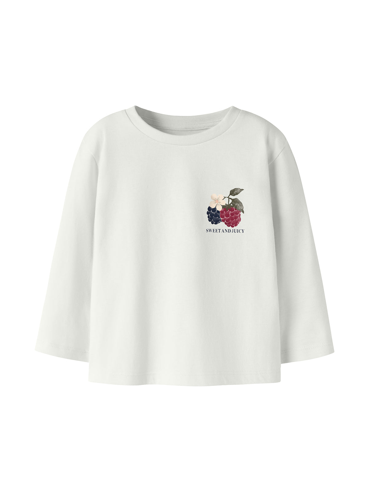 Girls' Onyxia Organic Cotton Long-Sleeved Top - Cloud Dancer