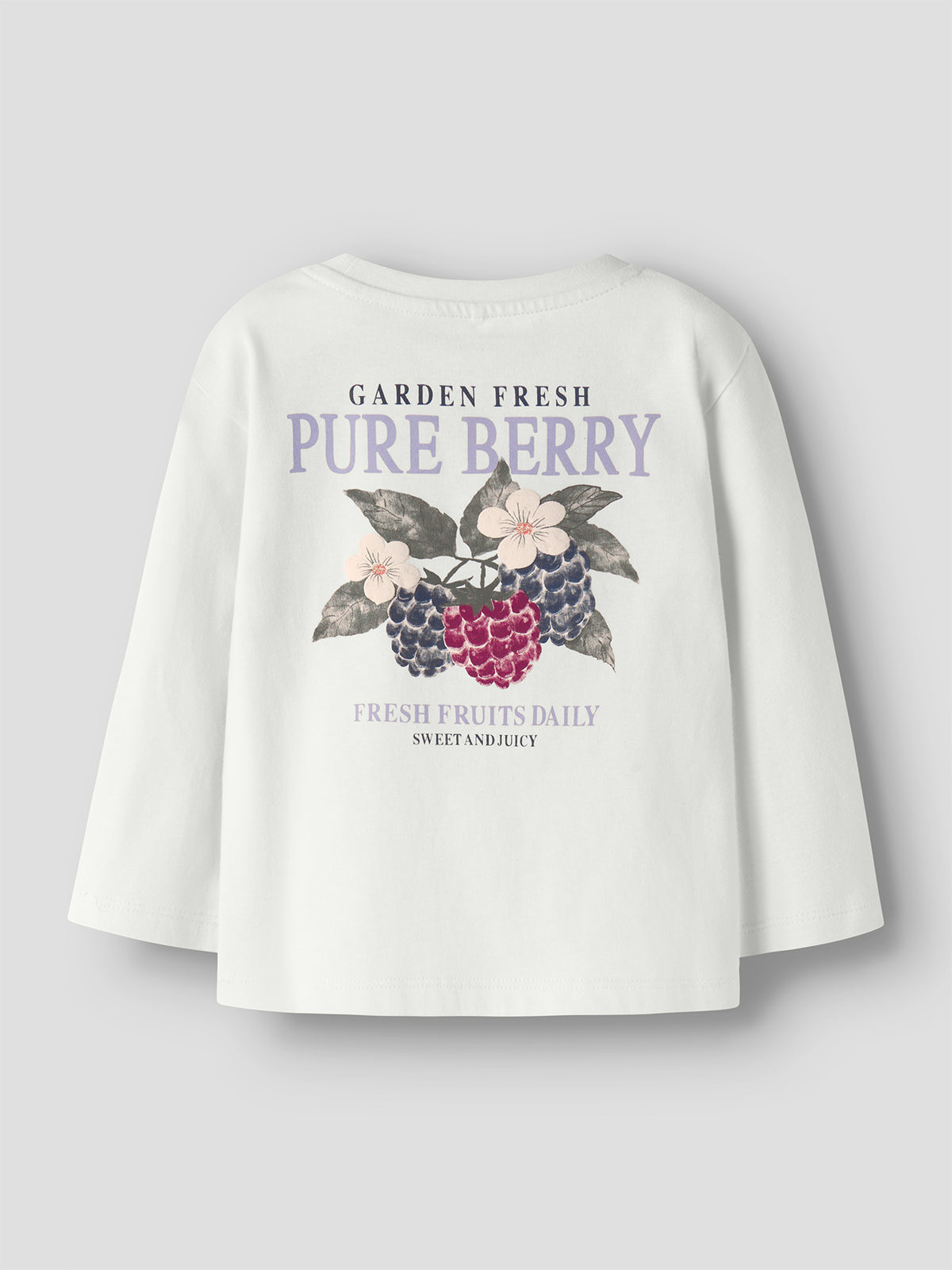 Girls' Onyxia Organic Cotton Long-Sleeved Top - Cloud Dancer