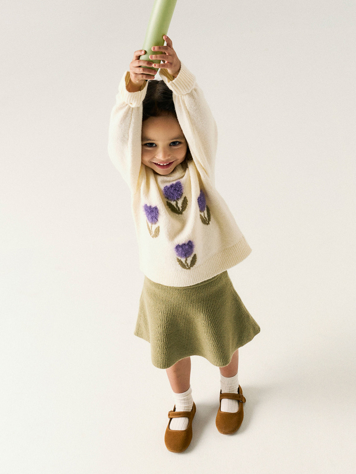 Olgi Long-Sleeved Knitted Jumper