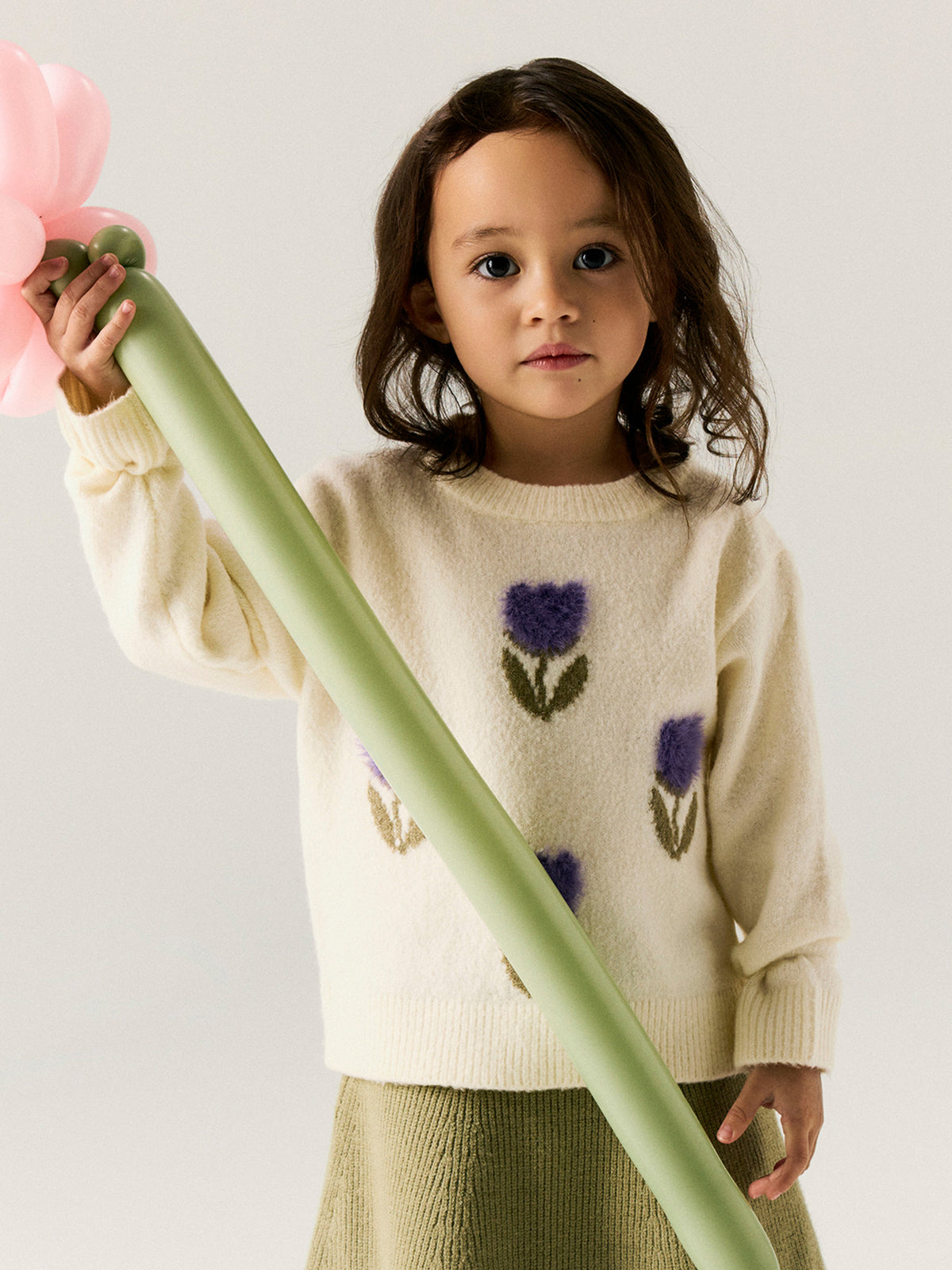 Olgi Long-Sleeved Knitted Jumper